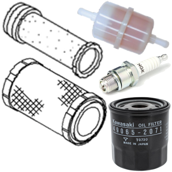 Maintenance Kit for Kawasaki FE120D, FE120G, FE170D Engines