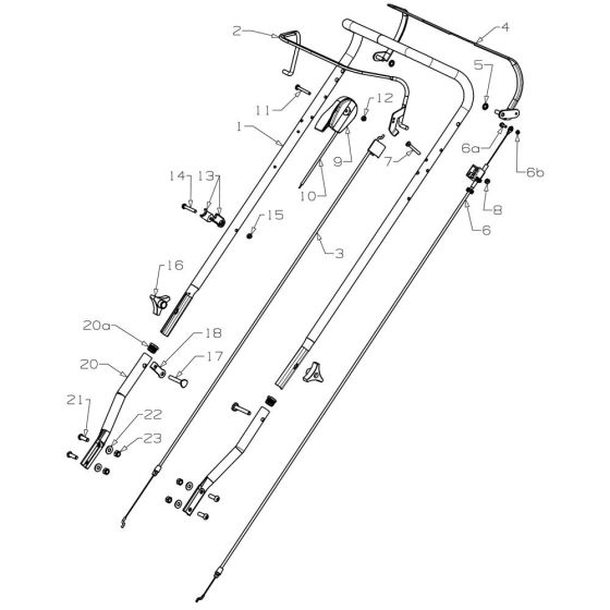 Handle Assembly for Masport 250ST