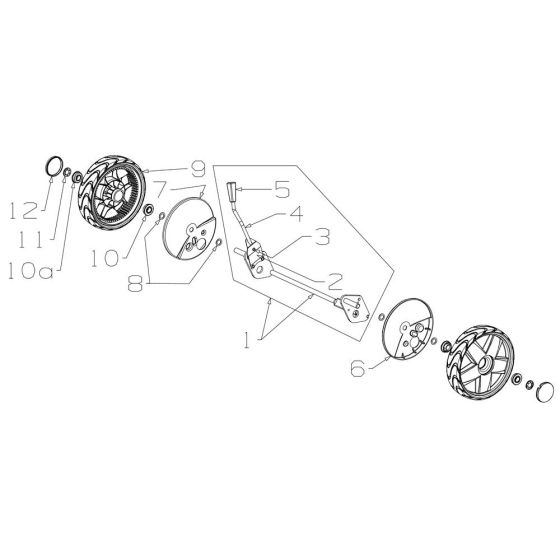Wheel Assembly for Masport 250ST