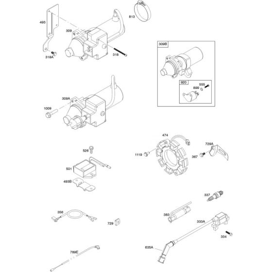 Alternator Assembly for Briggs