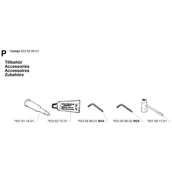 Husqvarna 281 Chainsaw Accessories