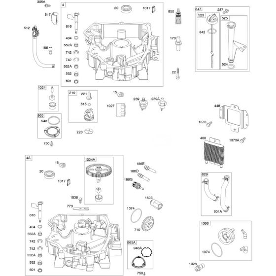 Sump Assembly for Briggs & Stratton