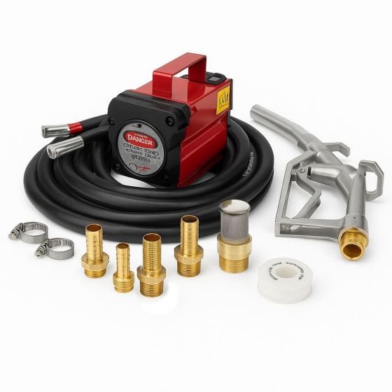 Diesel Pump 24v with Hose & Gun Kit for Fuel Transfer - 40 L/min