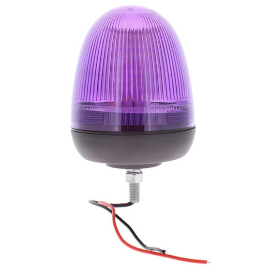LED Purple Flashing Beacon - Single Bolt Fixing