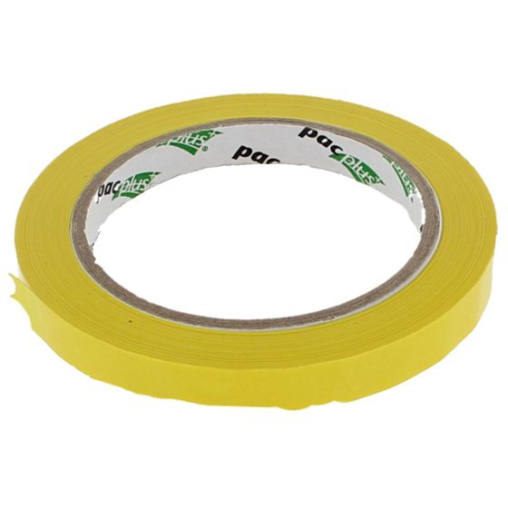 Yellow 12mm x 66m Vinyl Tape for PD222T (310 800) Pacplus Bag Neck Sealer Trimmer