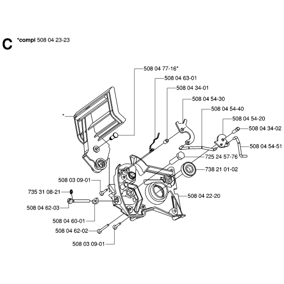 Chain Brake Assembly for Husqvarna