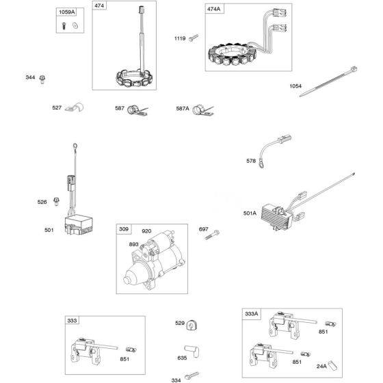 Alternator Assembly for Briggs