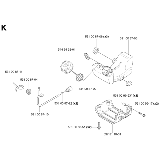 Fuel Tank Assembly for 324RX