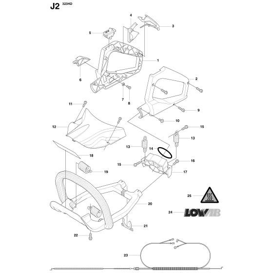 Handle & Controls for Husqvarna 325