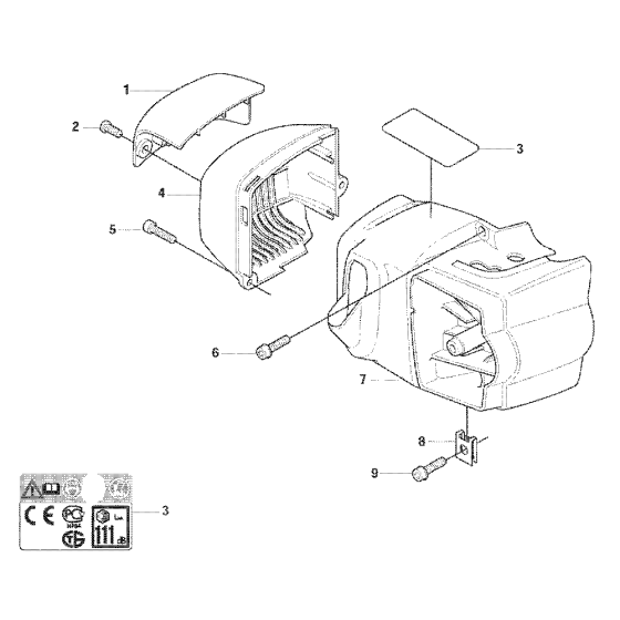 Cover Assembly for Husqvarna 325
