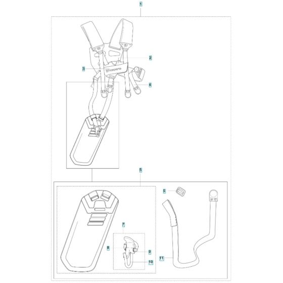 Harness for Husqvarna 325iR
