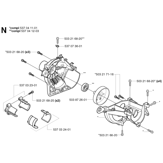 Crankcase Assembly for 325RXT