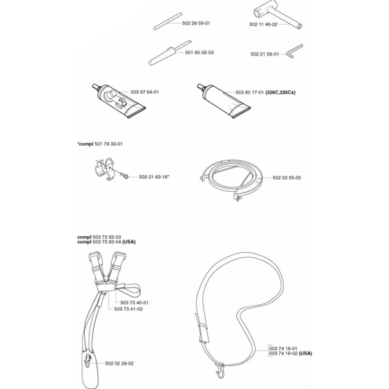 Husqvarna 326 CX Accessories