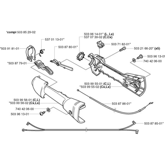 Throttle Controls for Husqvarna
