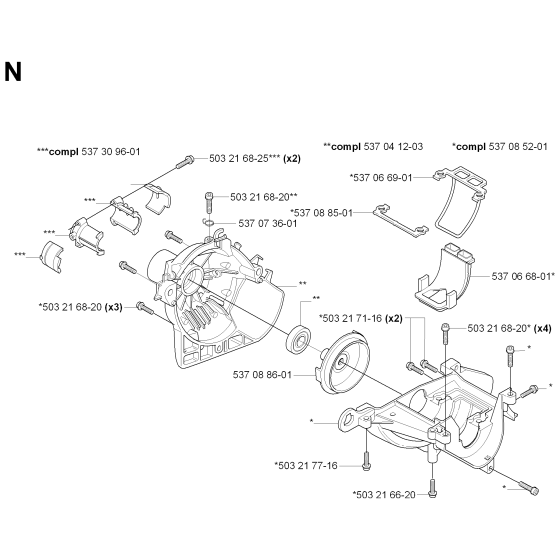 Crankcase & Clutchdrum Assembly