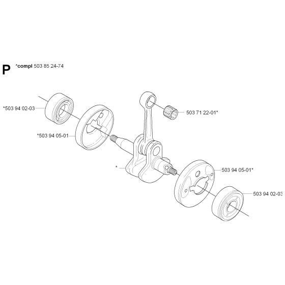 Crankshaft Assembly for Husqvarna