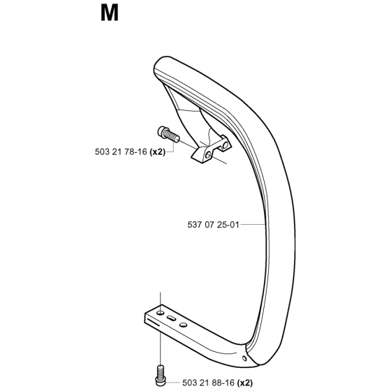 Handle Assembly For Husqvarna 333 Chainsaw 