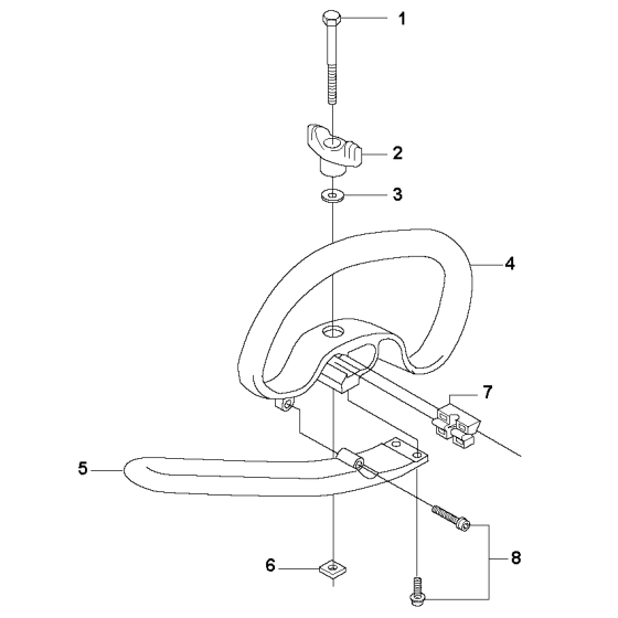 Handle Assembly For Husqvarna 335FR Brushcutter