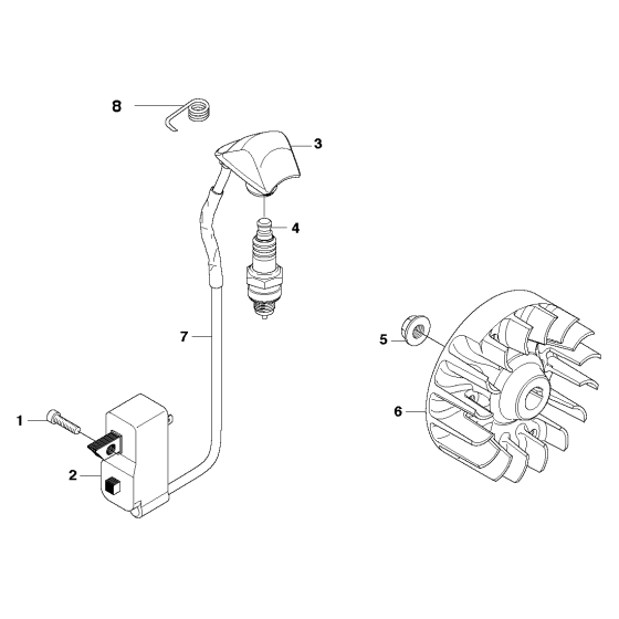 Ignition System Assembly For Husqvarna 336FR Brushcutter