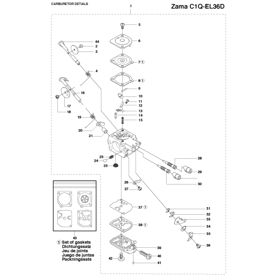Carburetor for Husqvarna 335RX