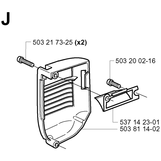 Muffler Cover Assembly For Husqvarna 335XPt Chainsaw 