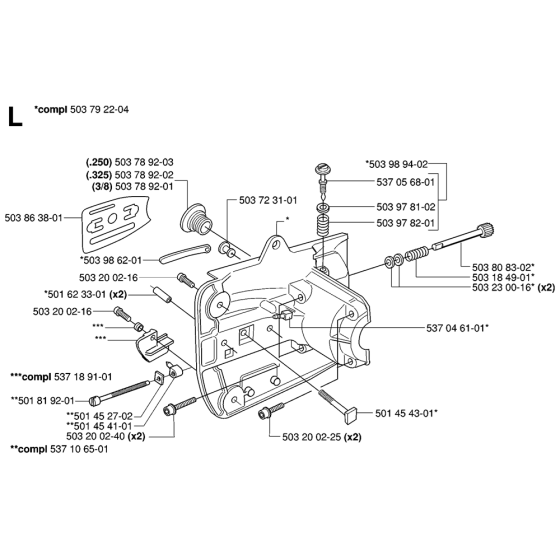 Crankcase Assembly For Husqvarna 336 Chainsaw 