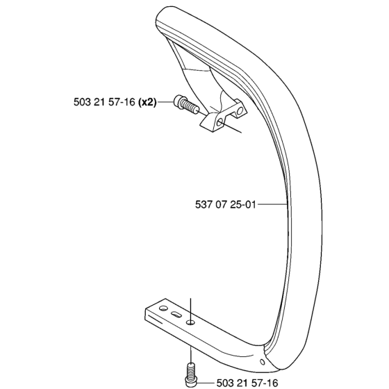 Handle Assembly For Husqvarna 336 Chainsaw 