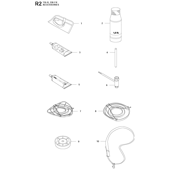 Accessories-1 Assembly For Husqvarna 336FR Brushcutter