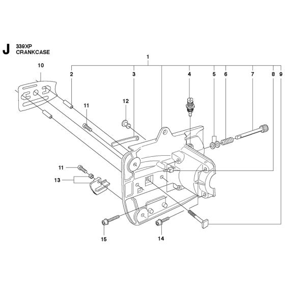 Crankcase Assembly For Husqvarna 339XP Chainsaw 