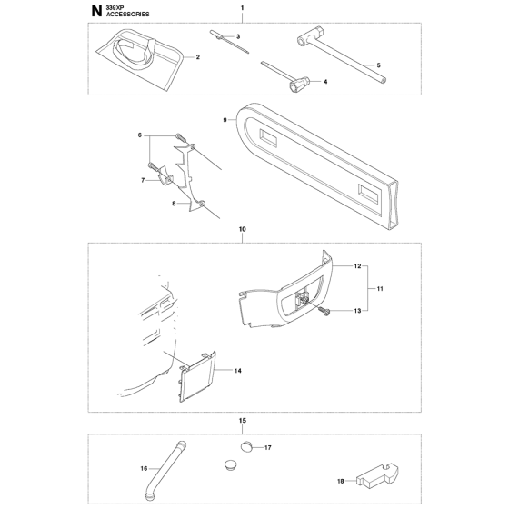 Accessories For Husqvarna 339XP Chainsaw 
