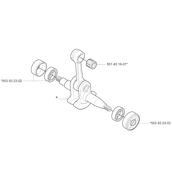 Crankshaft Assembly Husqvarna 340