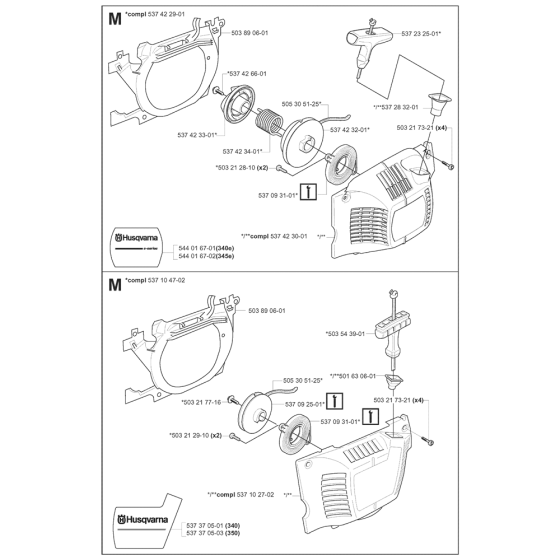 Starter Assembly for Husqvarna 340