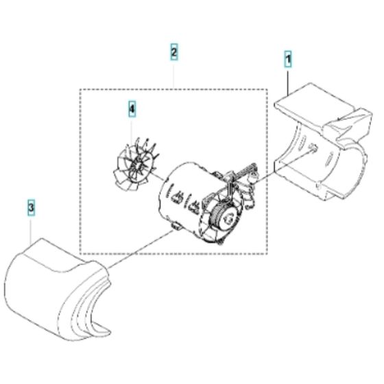 Fan for Husqvarna 340iBT