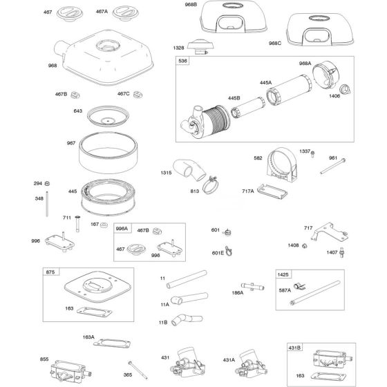 Air Filter Assembly for Briggs
