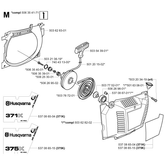 Starter Assembly for 371K