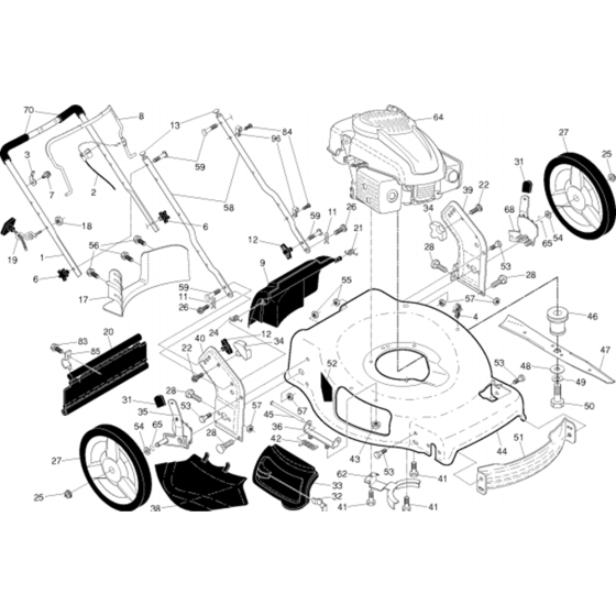 Frame and Engine Assembly