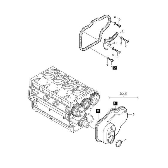 Timing Cover for Hatz 3L40