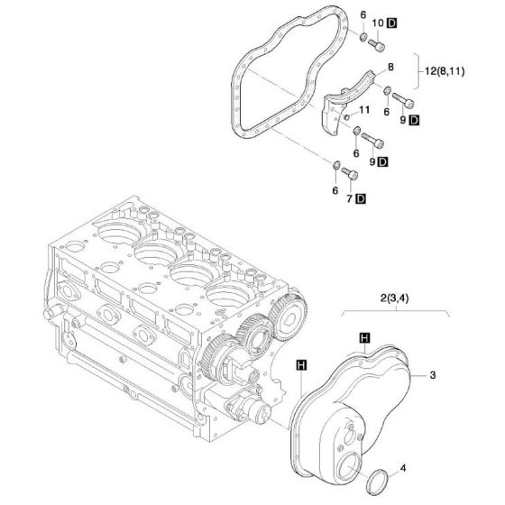 Timing Cover for Hatz 3L41C