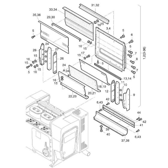 Air Ducting Assembly for Hatz