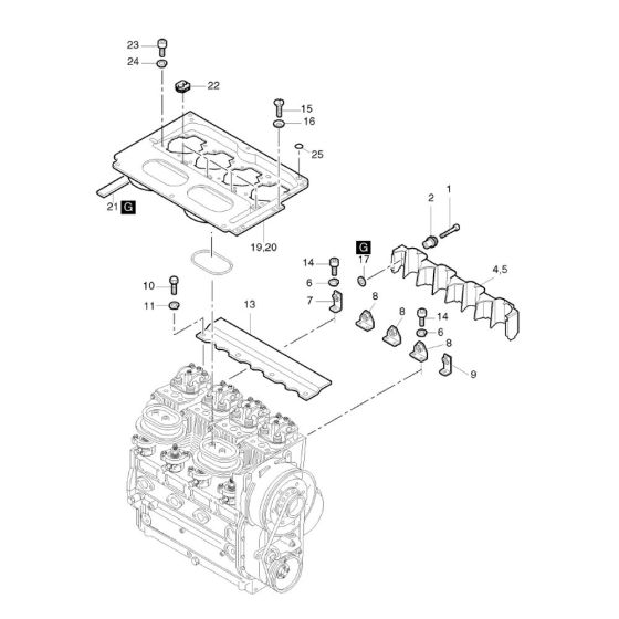 Air Ducting Assembly for Hatz 3L43C