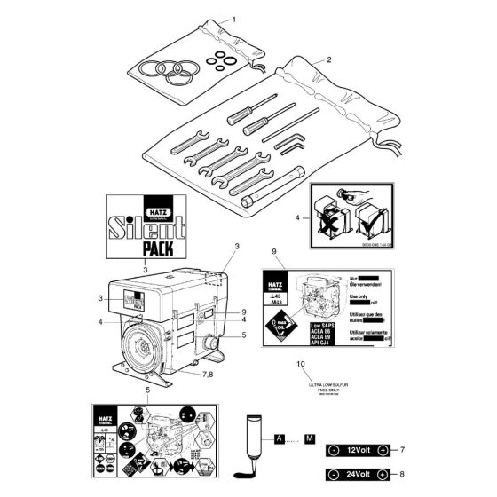 Hatz 3L43C Accessories Assembly