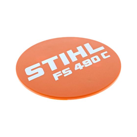 Model Plate for Stihl FS490C-EM, FS490C-EMW Clearing Saws - OEM No. 4148 967 1506