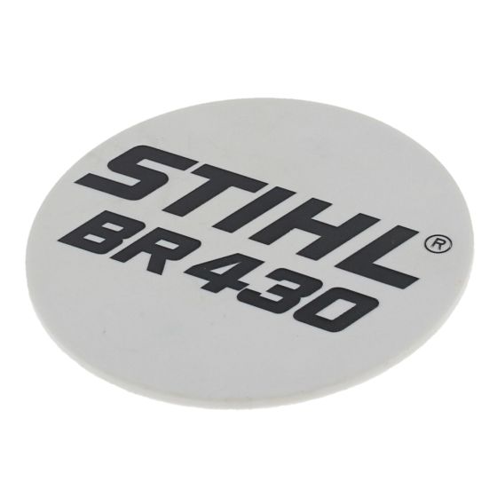 Model Plate for Stihl BR430 Backpack Blower - OEM No. 4244 967 1502