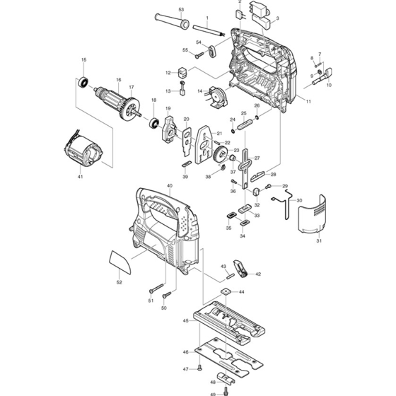 Main Assembly for Makita 4329