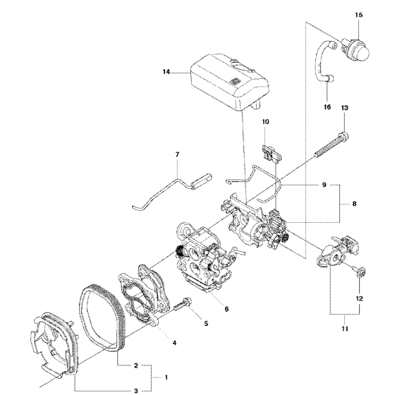 Carburetor & Air Filter Assembly