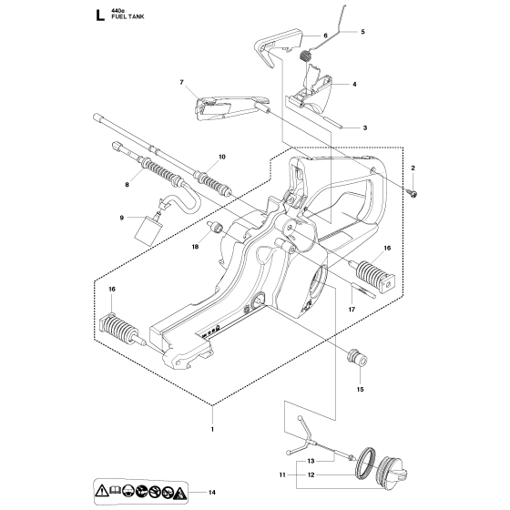 Fuel Tank Assembly for Husqvarna