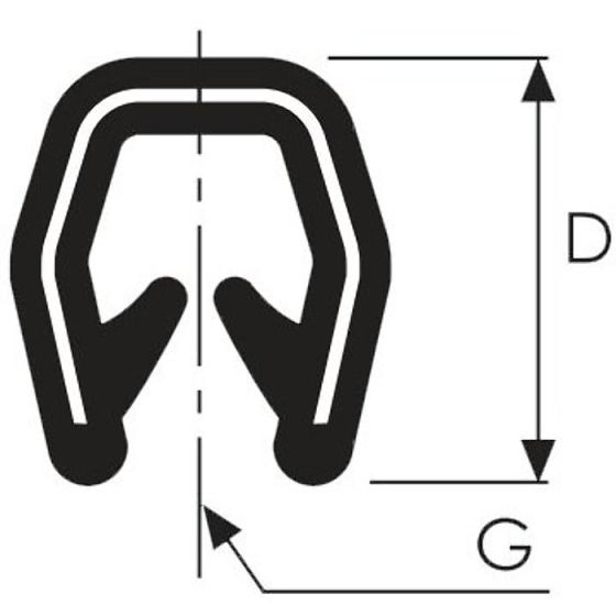 4mm Edge Rubber Trim