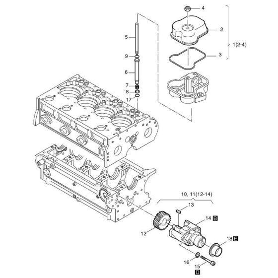 Cylinder Head Assembly for Hatz