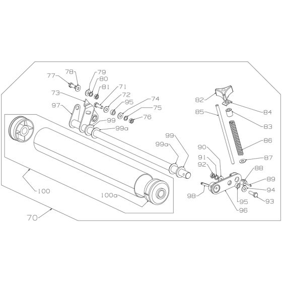 Front Roller Assembly for Masport 500