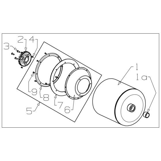Roller Assembly for Masport 500